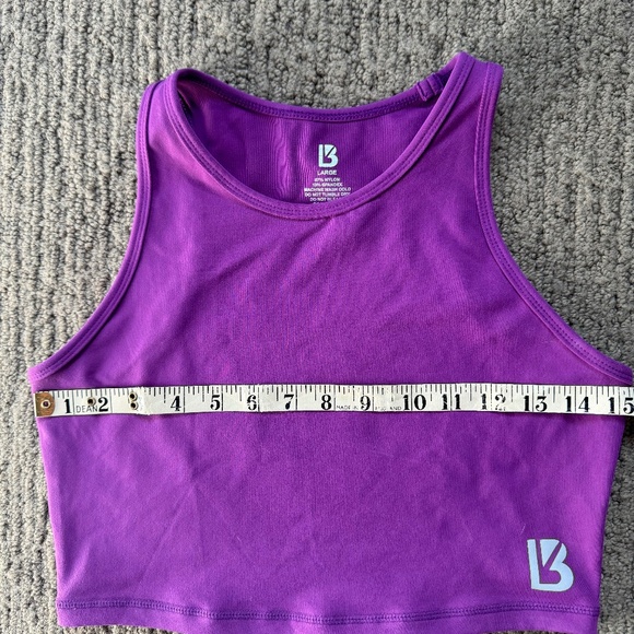 BuffBunny Purple Cropped Tank - Picture 5 of 6